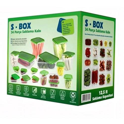 S-Box Saklama Kabı Seti 34 parca